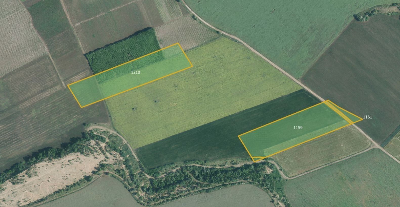 Zemědělské pozemky, Němčičky, 76 488 m²