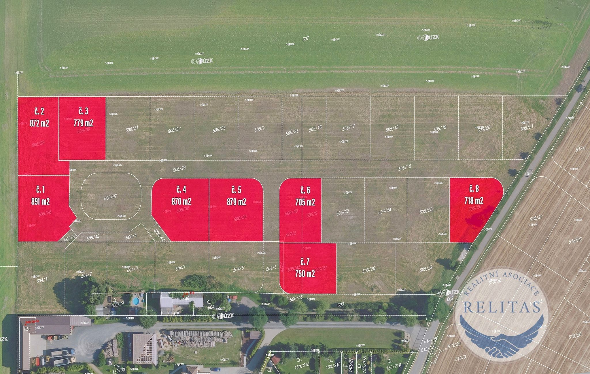 Pozemky pro bydlení, Mratín, 718 m²