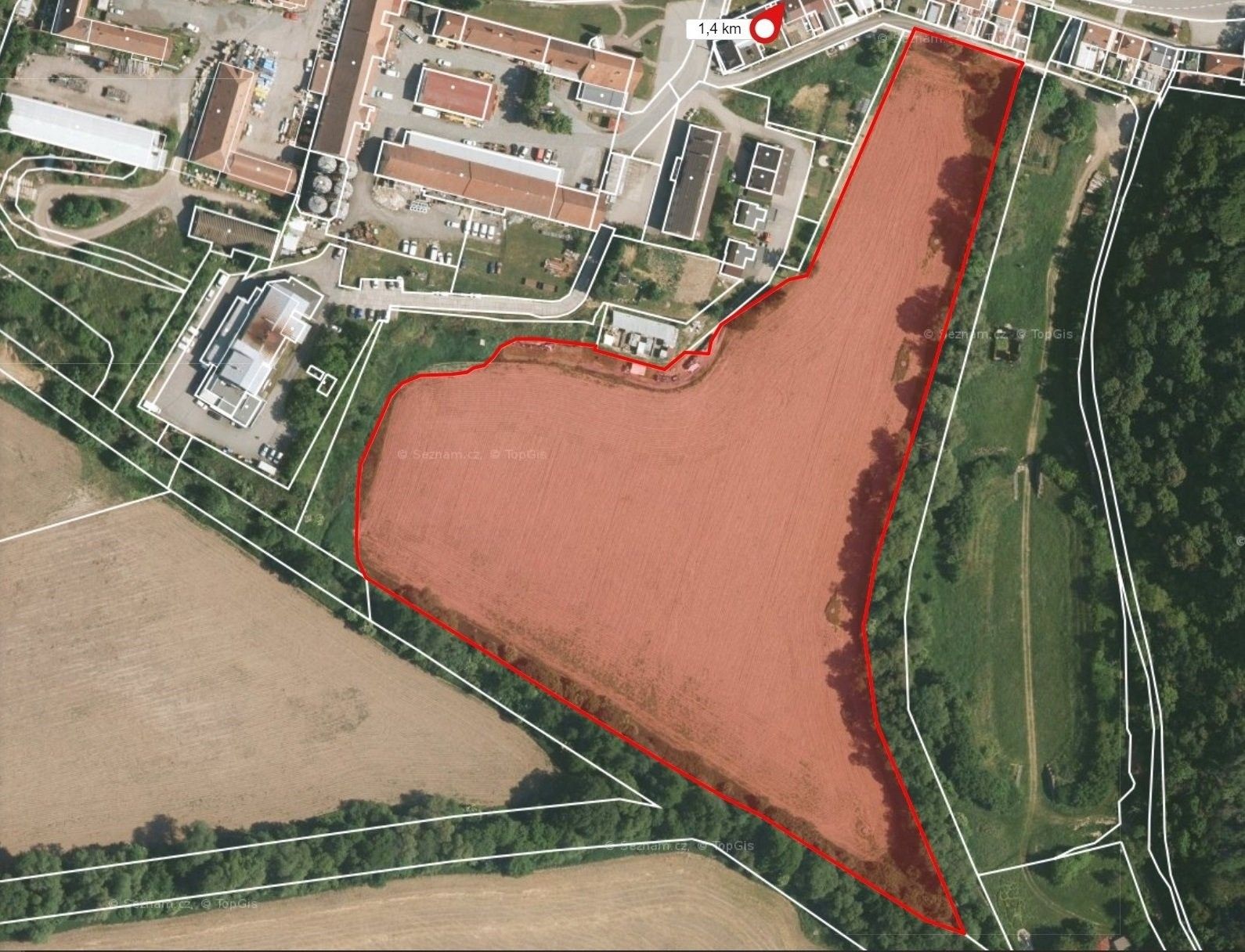 Komerční pozemky, Na Mýtě, Rosice, 30 898 m²