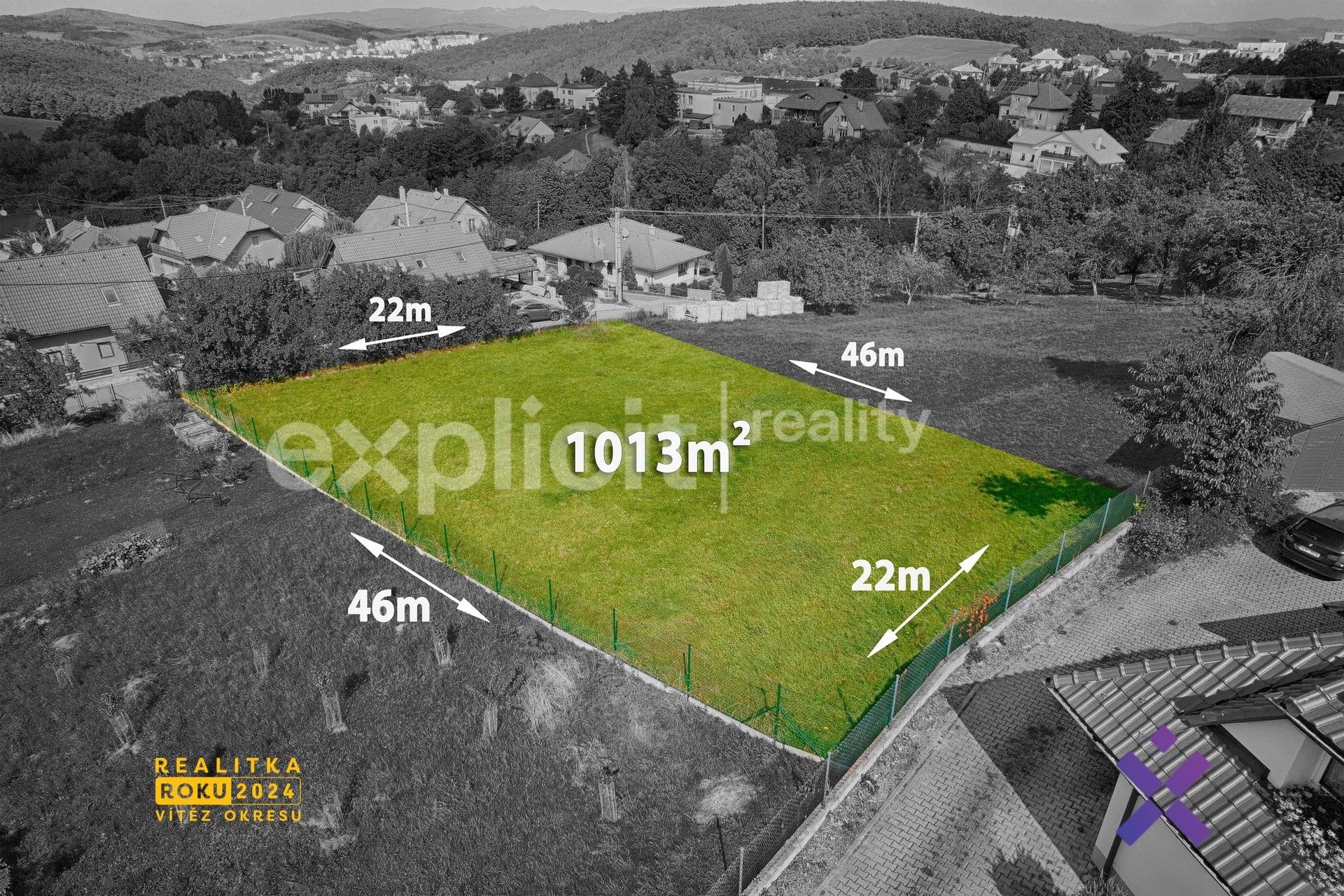 Prodej pozemek pro bydlení - Kudlov, Zlín, 1 013 m²