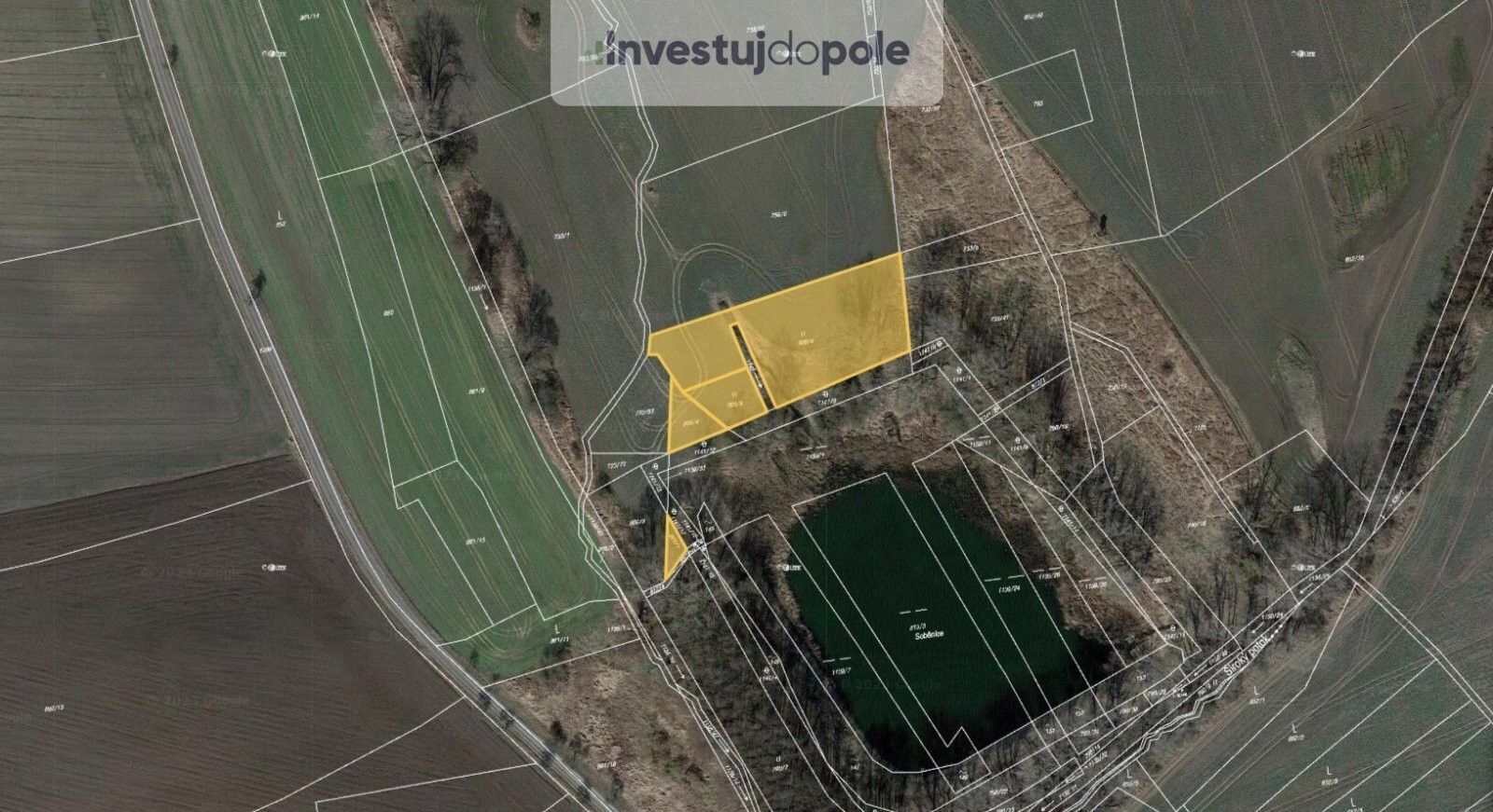 Louky, Soběnice, Liběšice, 3 698 m²