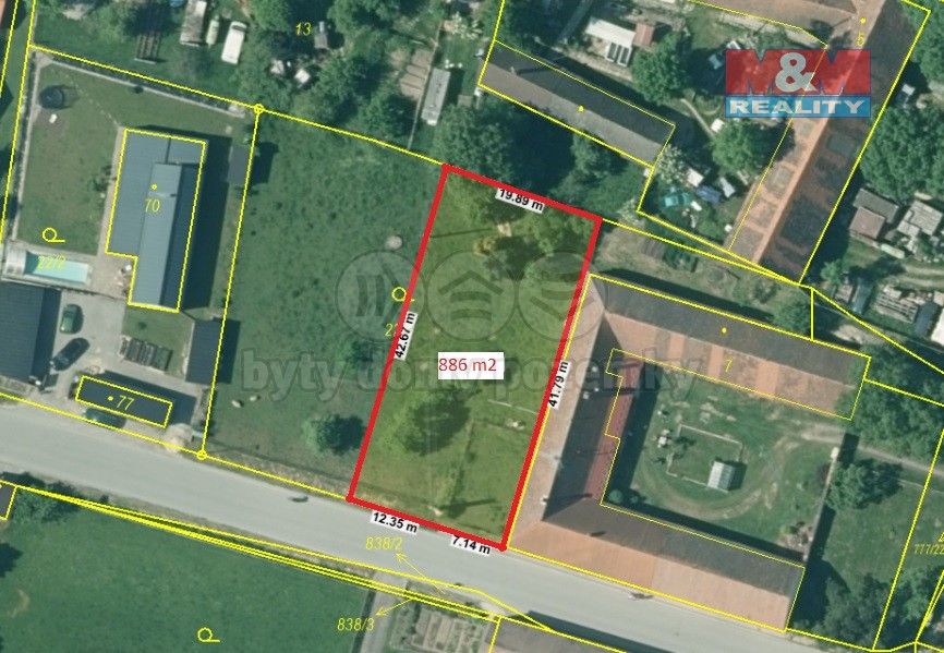 Pozemky pro bydlení, Štěpánovice u Českých Budějovic, 373 73, 886 m²