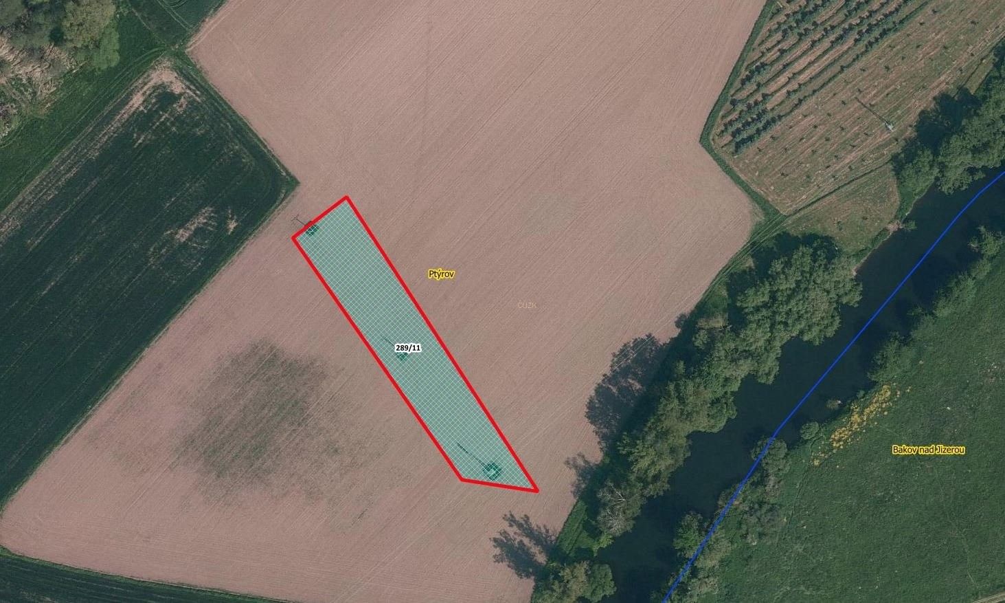 Zemědělské pozemky, Ptýrov, 2 100 m²