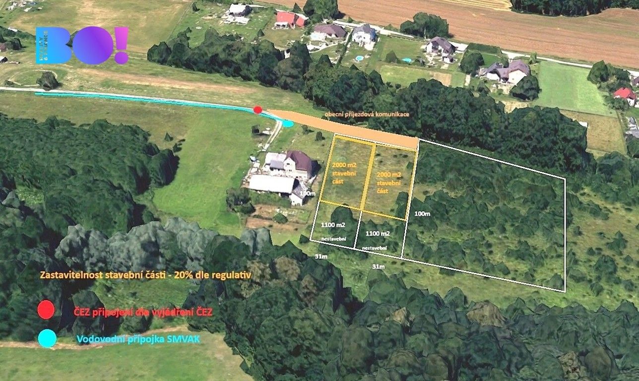 Pozemky pro bydlení, Horní Bludovice, 3 100 m²