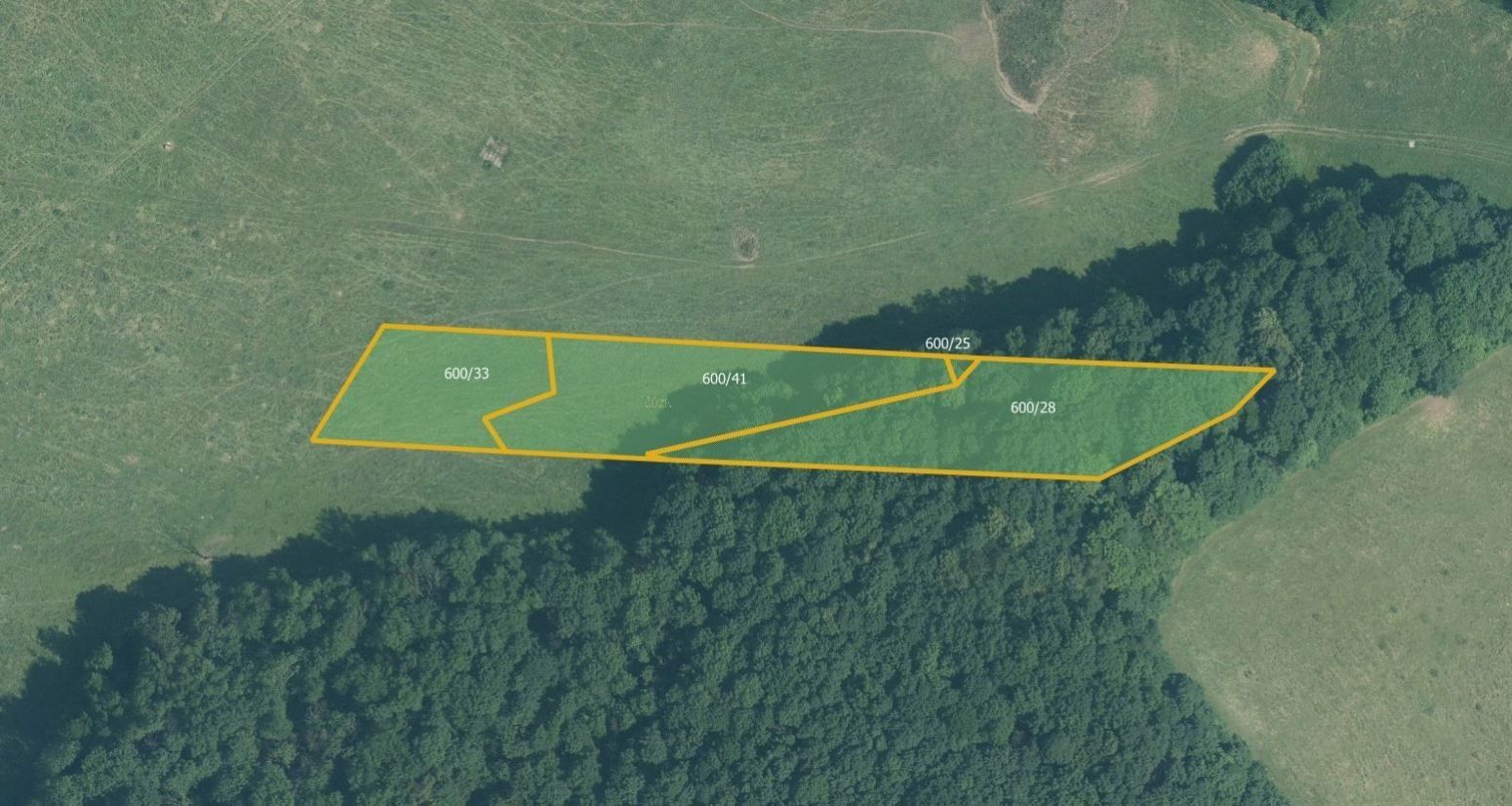 Louky, Veřovice, 14 613 m²
