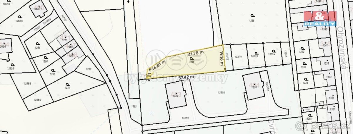 Prodej zahrada - Plumlov, 798 03, 858 m²