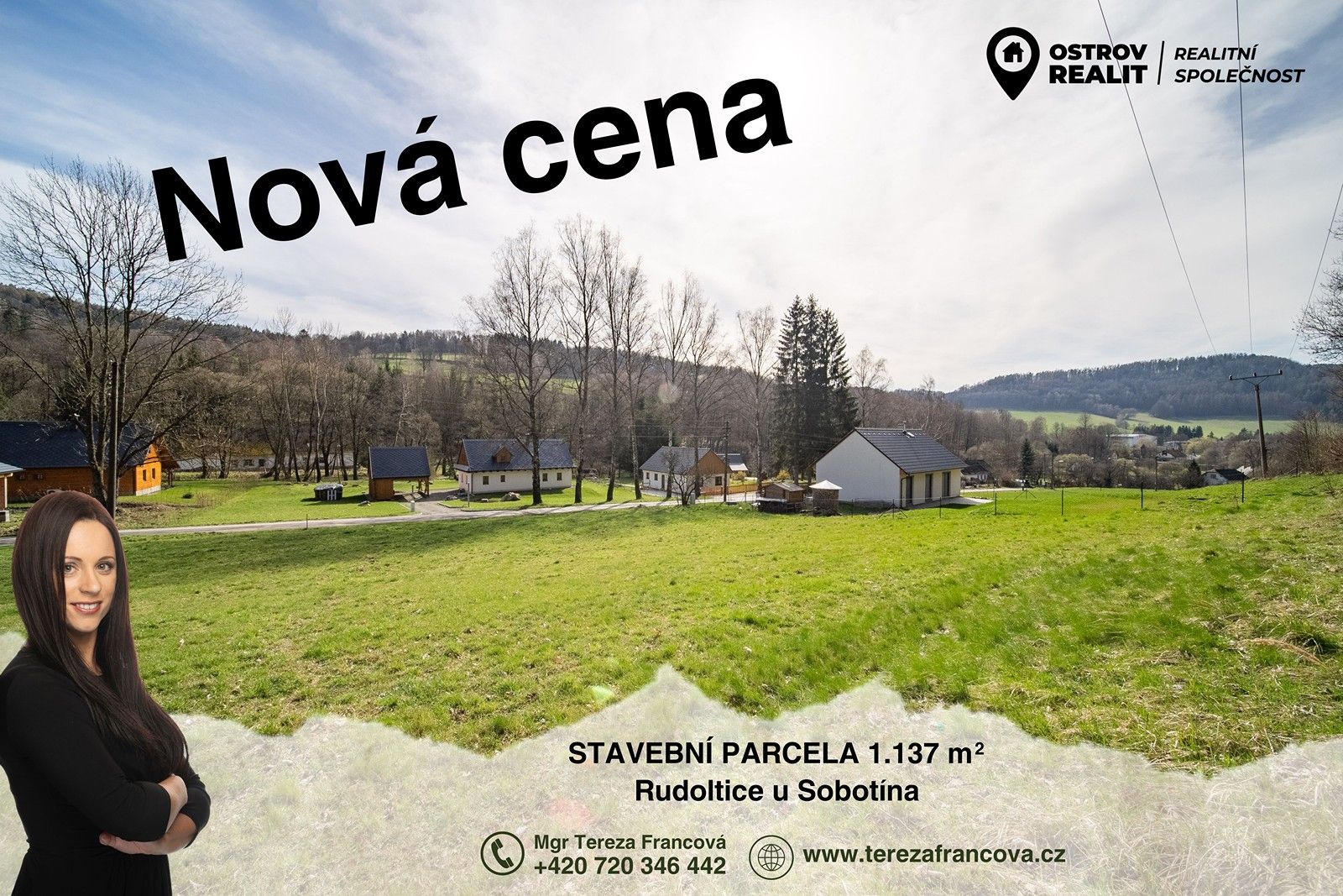 Pozemky pro bydlení, Sobotín, 1 137 m²