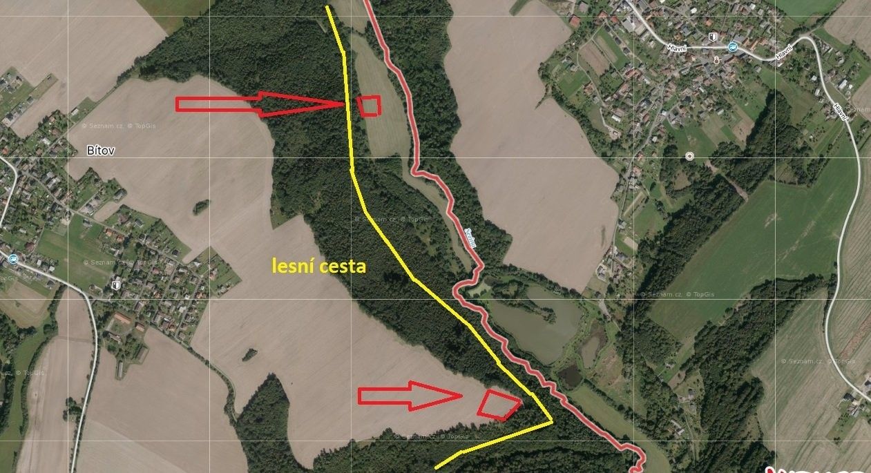 Zemědělské pozemky, Bítov, 7 251 m²