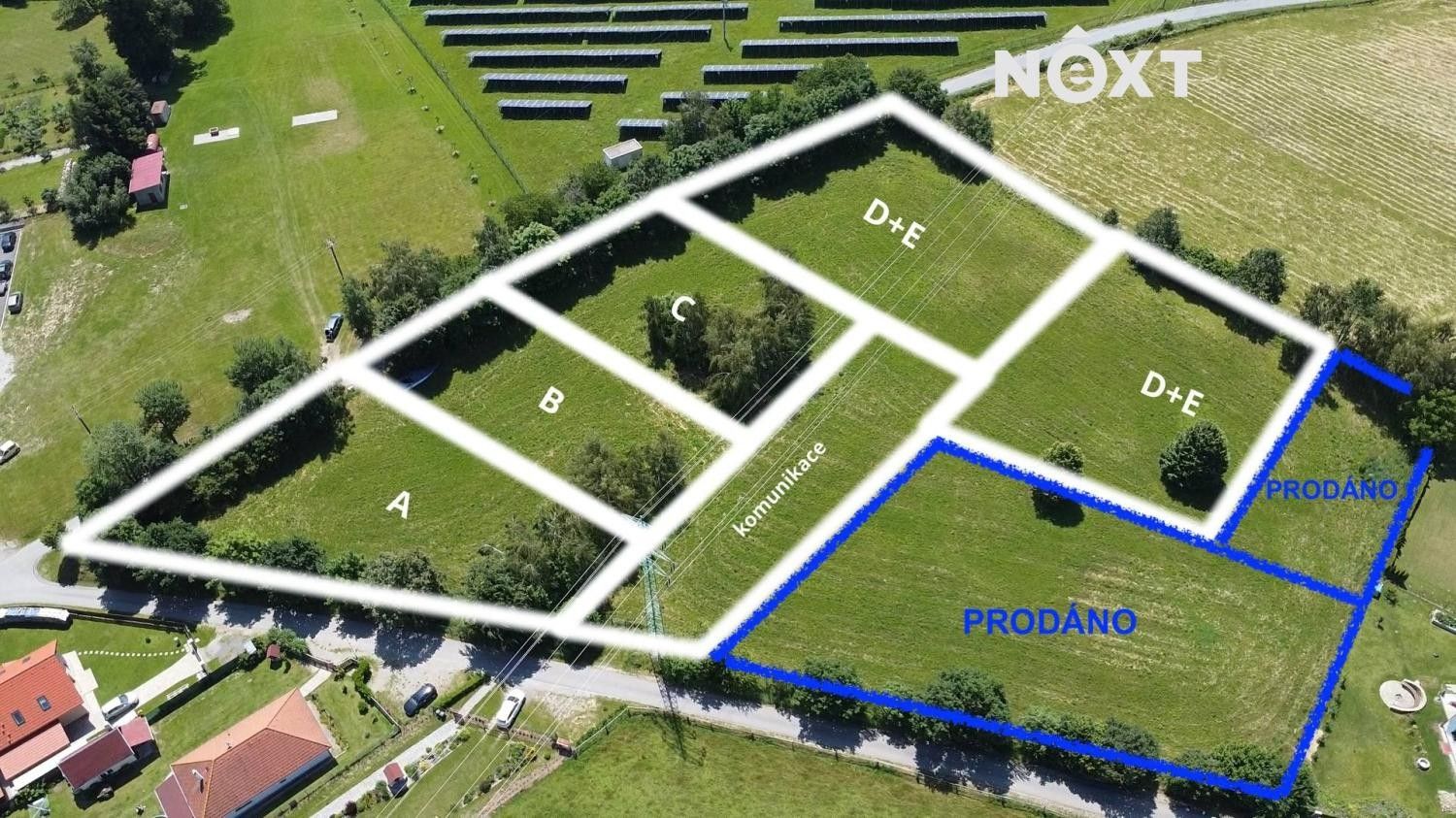 Prodej pozemek pro bydlení - Spolí,Přídolí,Český Krumlov,Jihočeský kraj, 3 063 m²