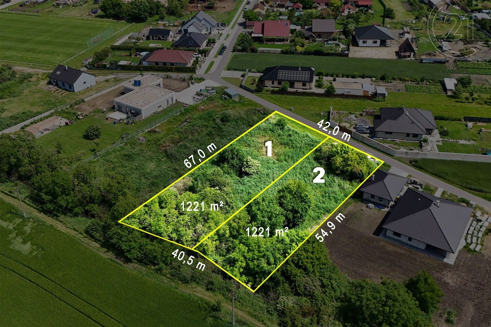 Pozemky pro bydlení, Strachotice, 1 221 m²