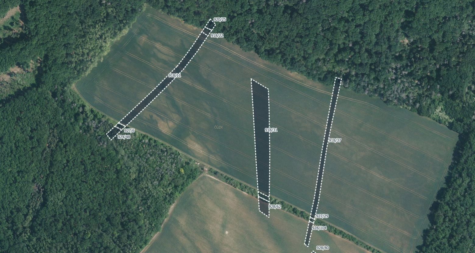 Zemědělské pozemky, Silůvky, 21 545 m²