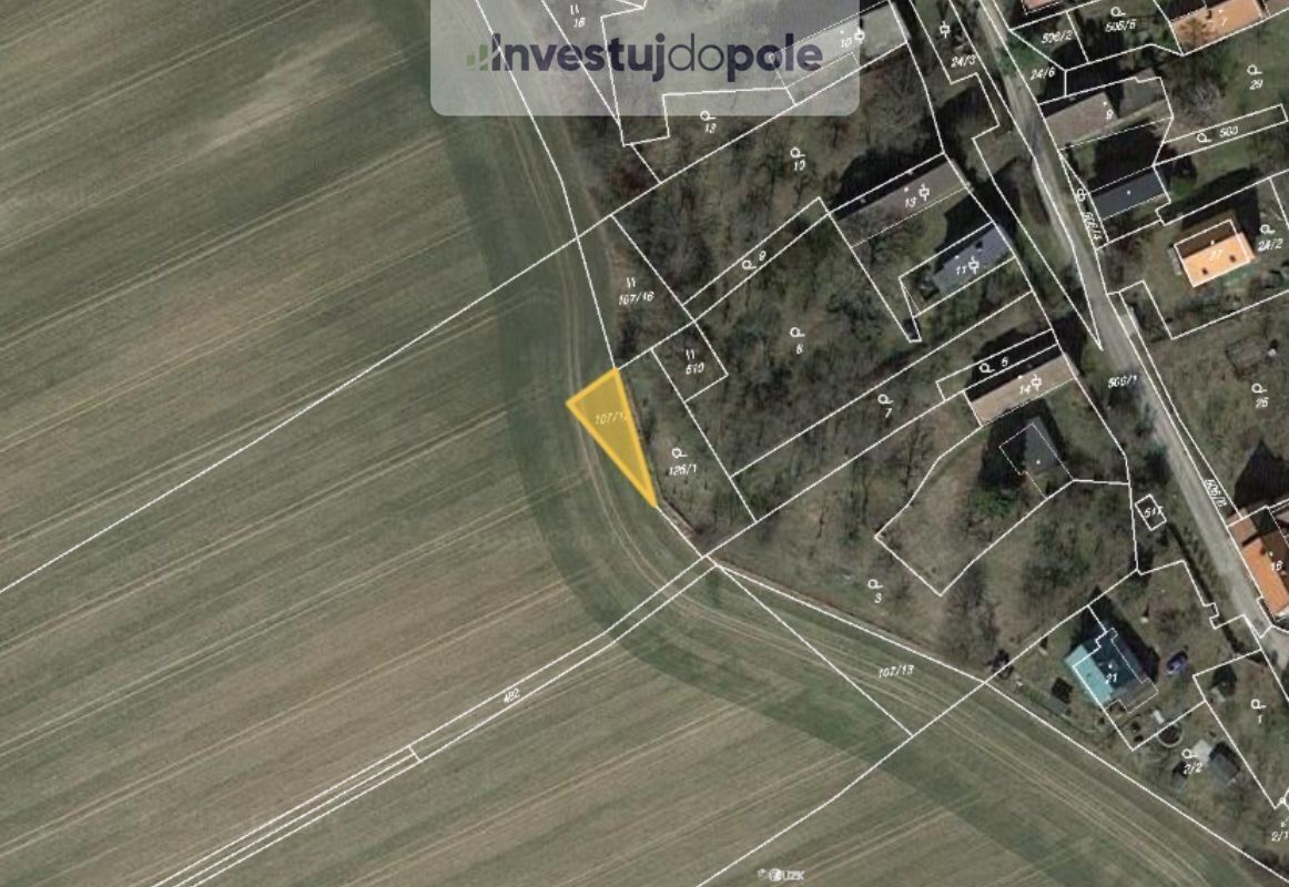 Prodej zemědělský pozemek - Lhota, Úštěk, 1 755 m²
