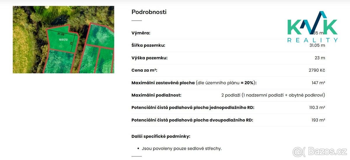 Prodej pozemek pro bydlení - Ostrov nad Ohří, 363 01, 735 m²