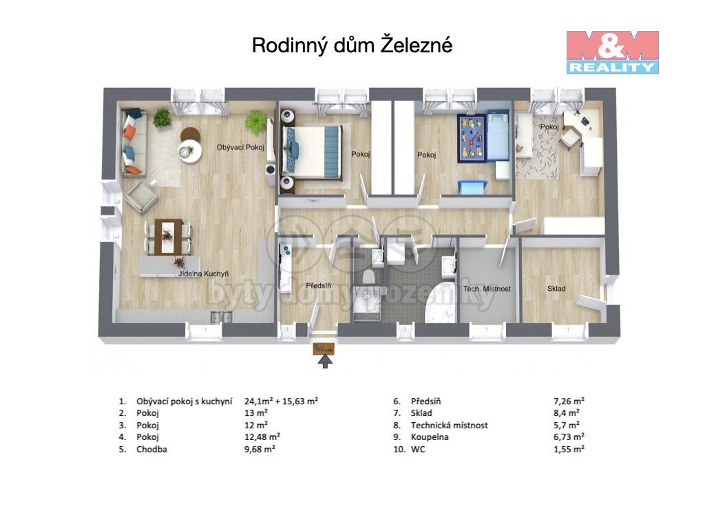 Prodej rodinný dům - Železné, 132 m²