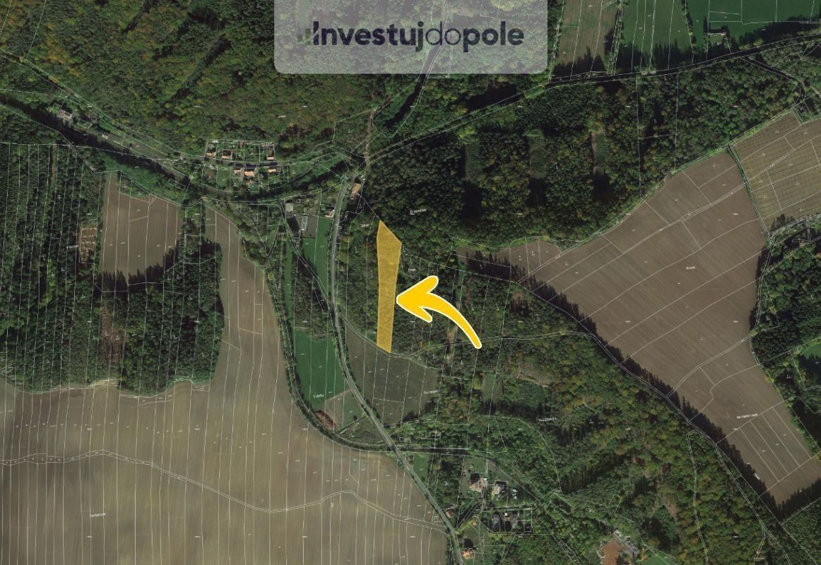 Prodej les - Mutějovice, 6 819 m²