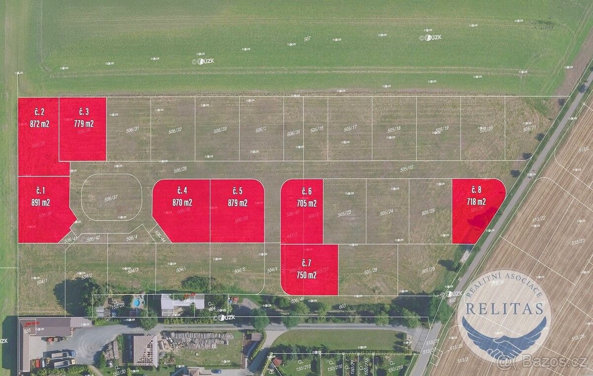 Pozemky pro bydlení, Benešov u Prahy, 256 01, 879 m²