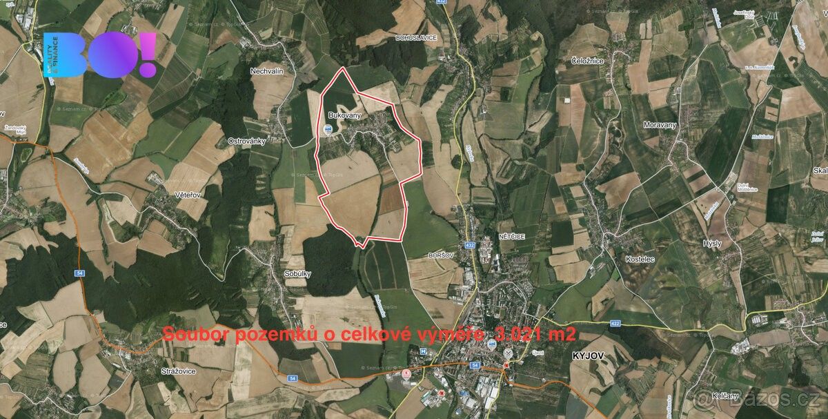Zemědělské pozemky, Bukovany u Hodonína, 696 31, 3 021 m²