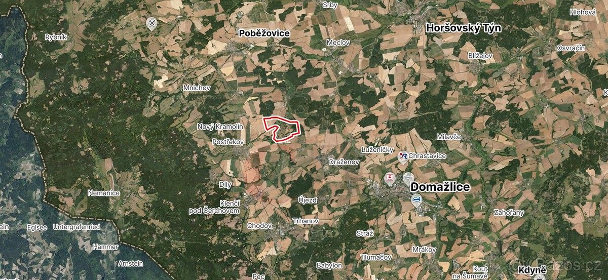 Prodej pozemek pro bydlení - Domažlice, 344 01, 2 050 m²