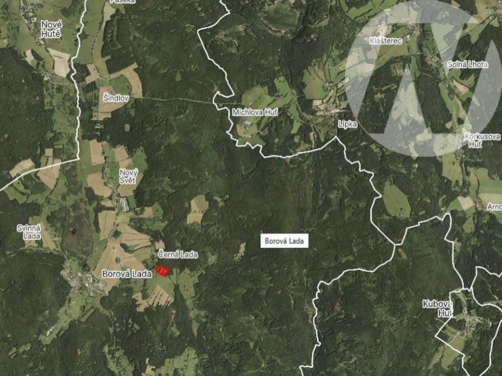 Louky, Borová Lada, 22 888 m²