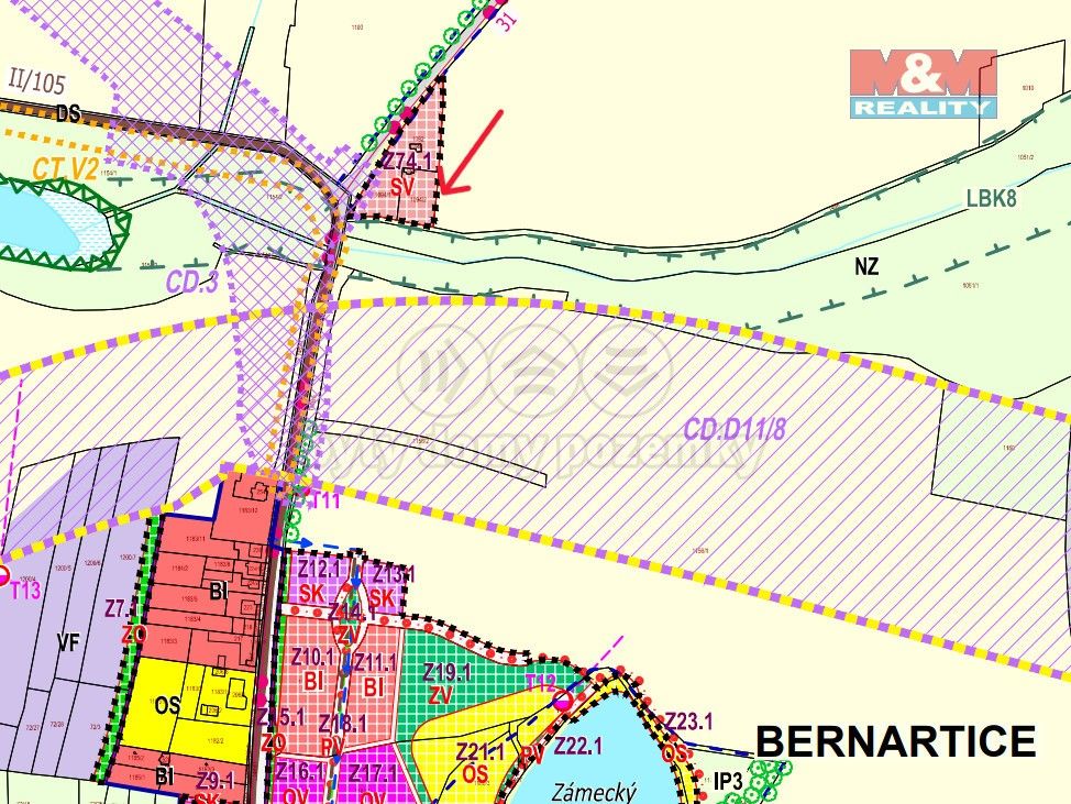 Prodej pozemek - Bernartice u Milevska, 398 43, 1 233 m²