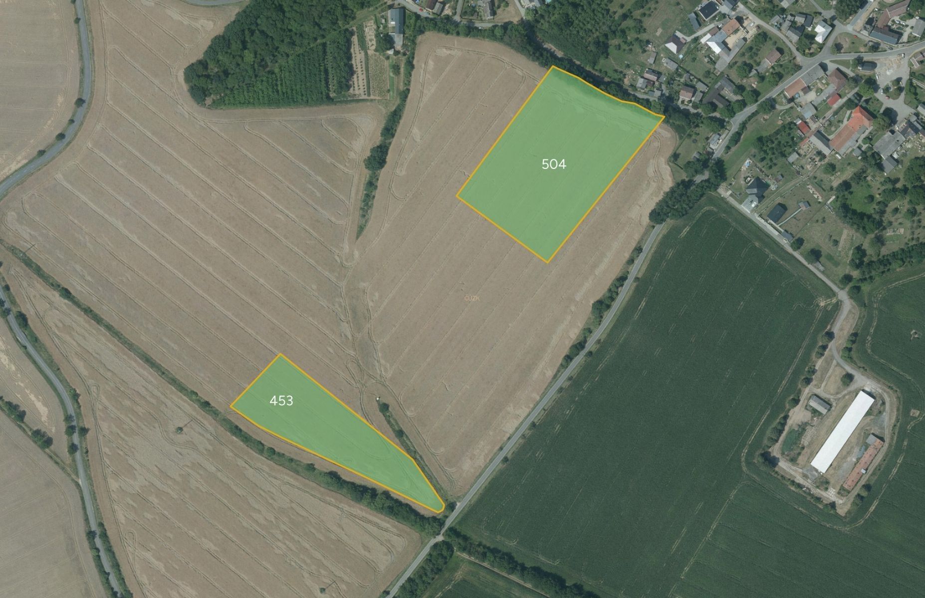 Zemědělské pozemky, Hlivice, Medlov, 10 735 m²
