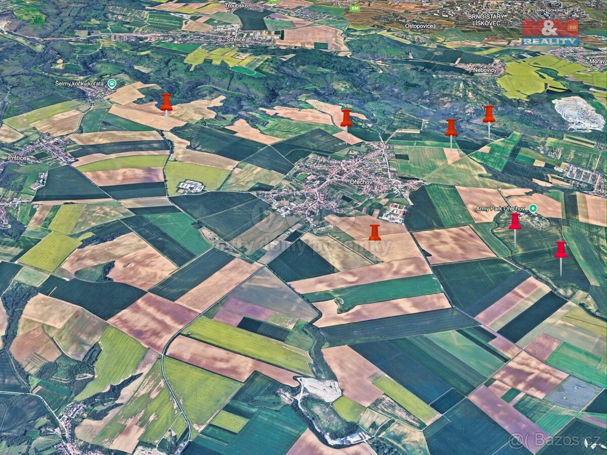 Zemědělské pozemky, Ořechov u Brna, 664 44, 87 559 m²