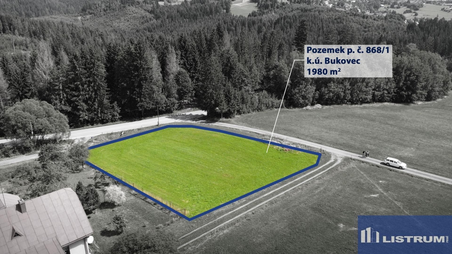 Pozemky pro bydlení, Bukovec, 1 980 m²