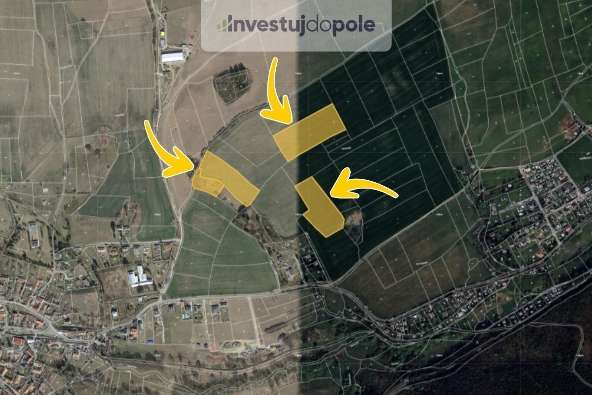 Prodej zemědělský pozemek - Bojov, Čisovice, 40 444 m²