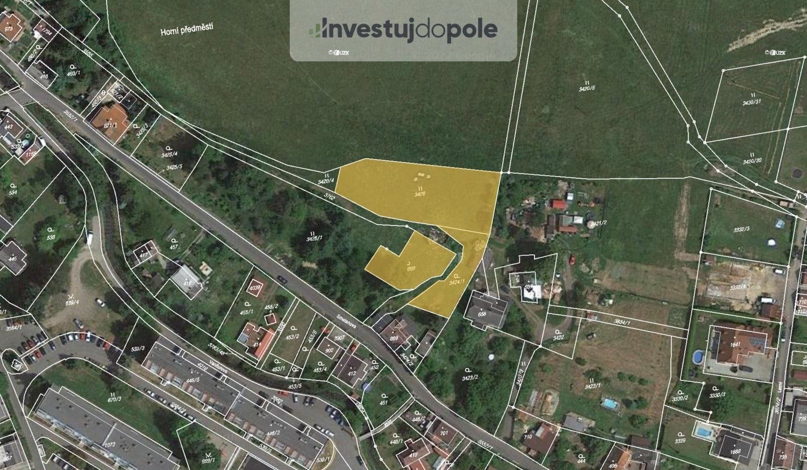 Pozemky pro bydlení, Cvikov II, Cvikov, 2 810 m²