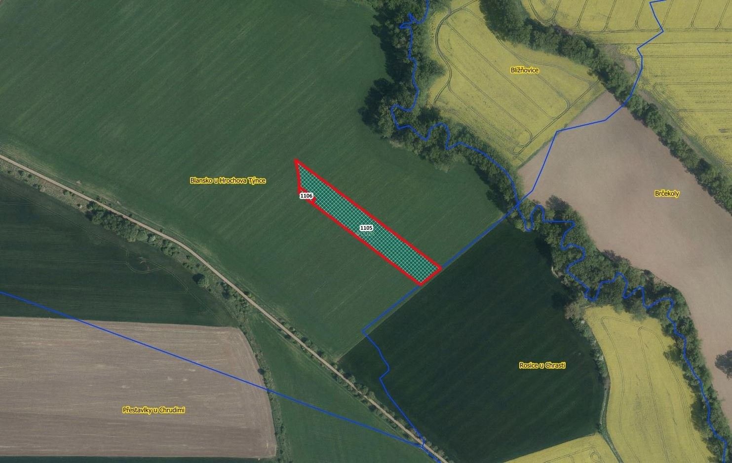 Zemědělské pozemky, Blansko, Hrochův Týnec, 7 397 m²