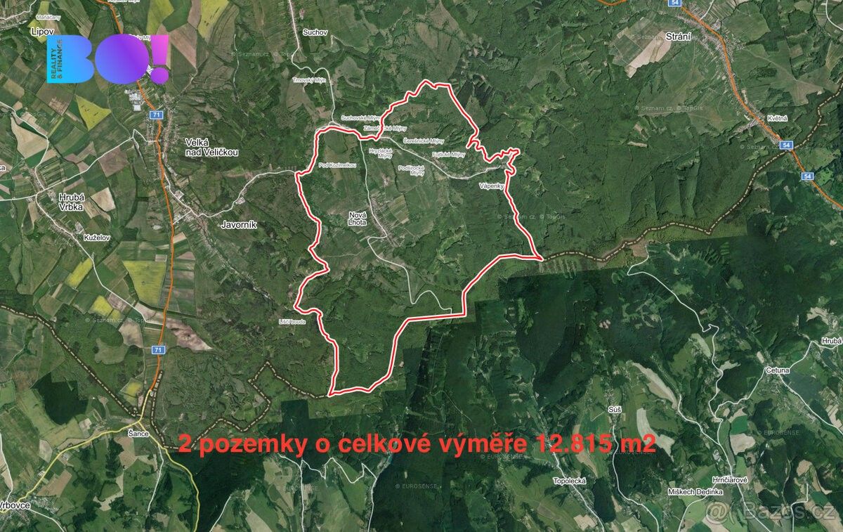 Zemědělské pozemky, Velká nad Veličkou, 696 74, 12 815 m²