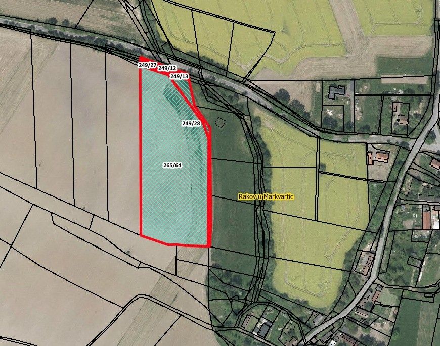 Zemědělské pozemky, Rakov, Markvartice, 9 944 m²