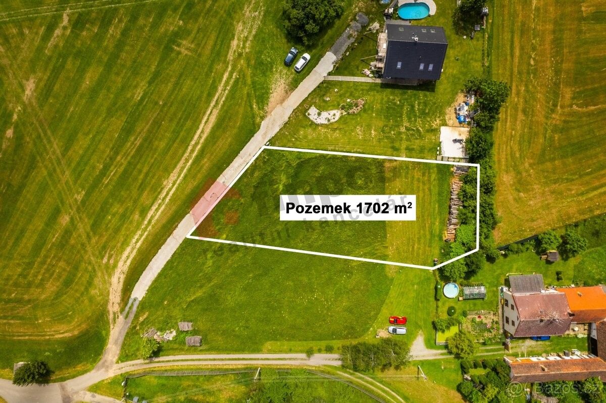 Pozemky pro bydlení, Mladá Vožice, 391 43, 1 702 m²