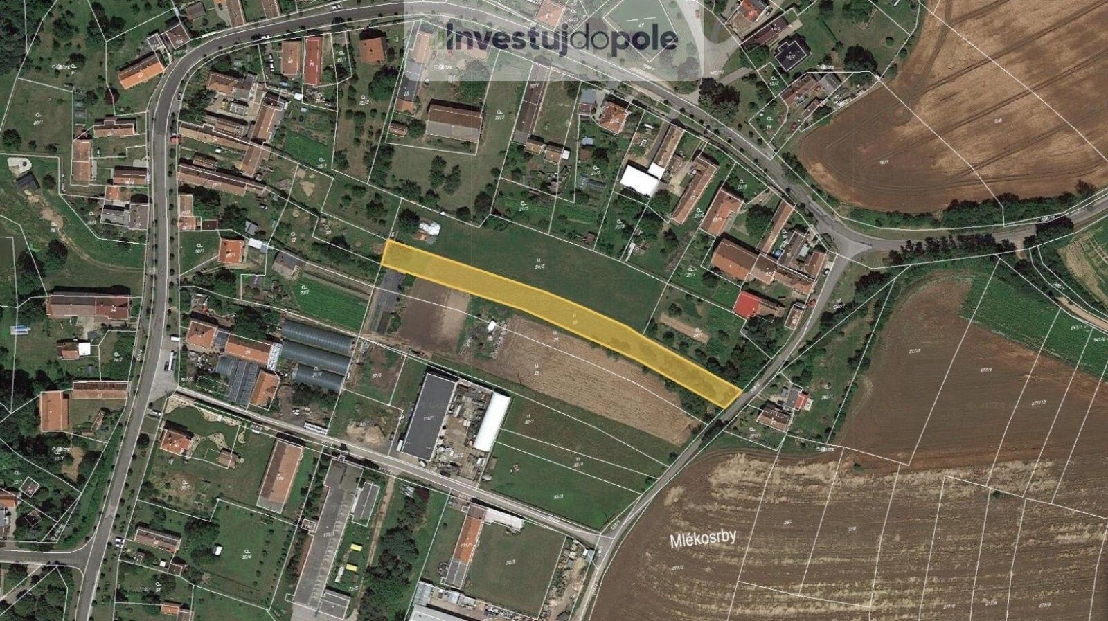 Komerční pozemky, Mlékosrby, 1 205 m²