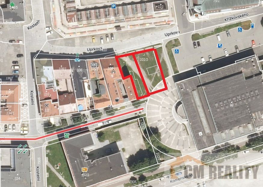 Komerční pozemky, Hradební, Prostějov, 463 m²