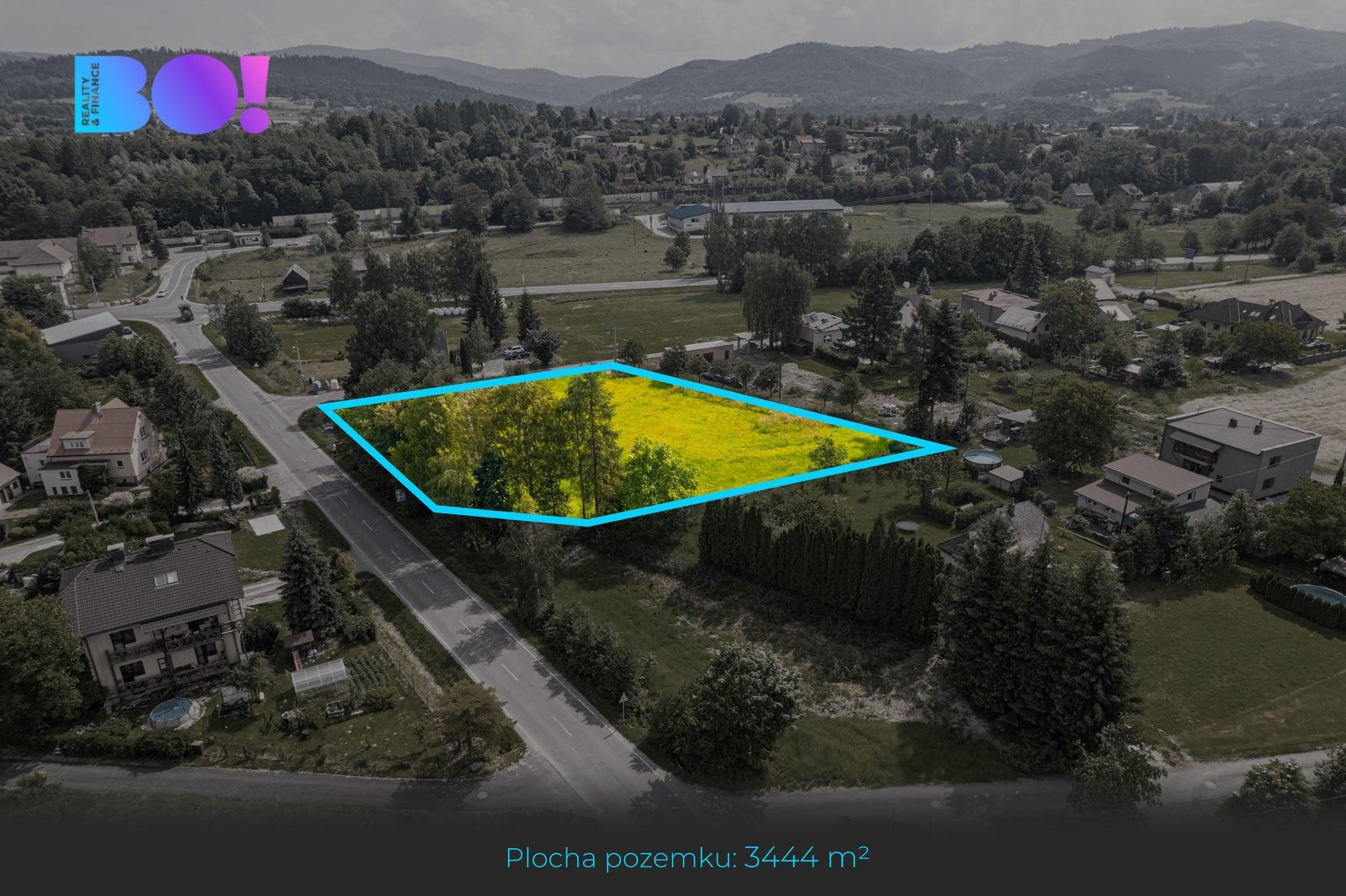 Pozemky pro bydlení, Bystřice, 3 444 m²