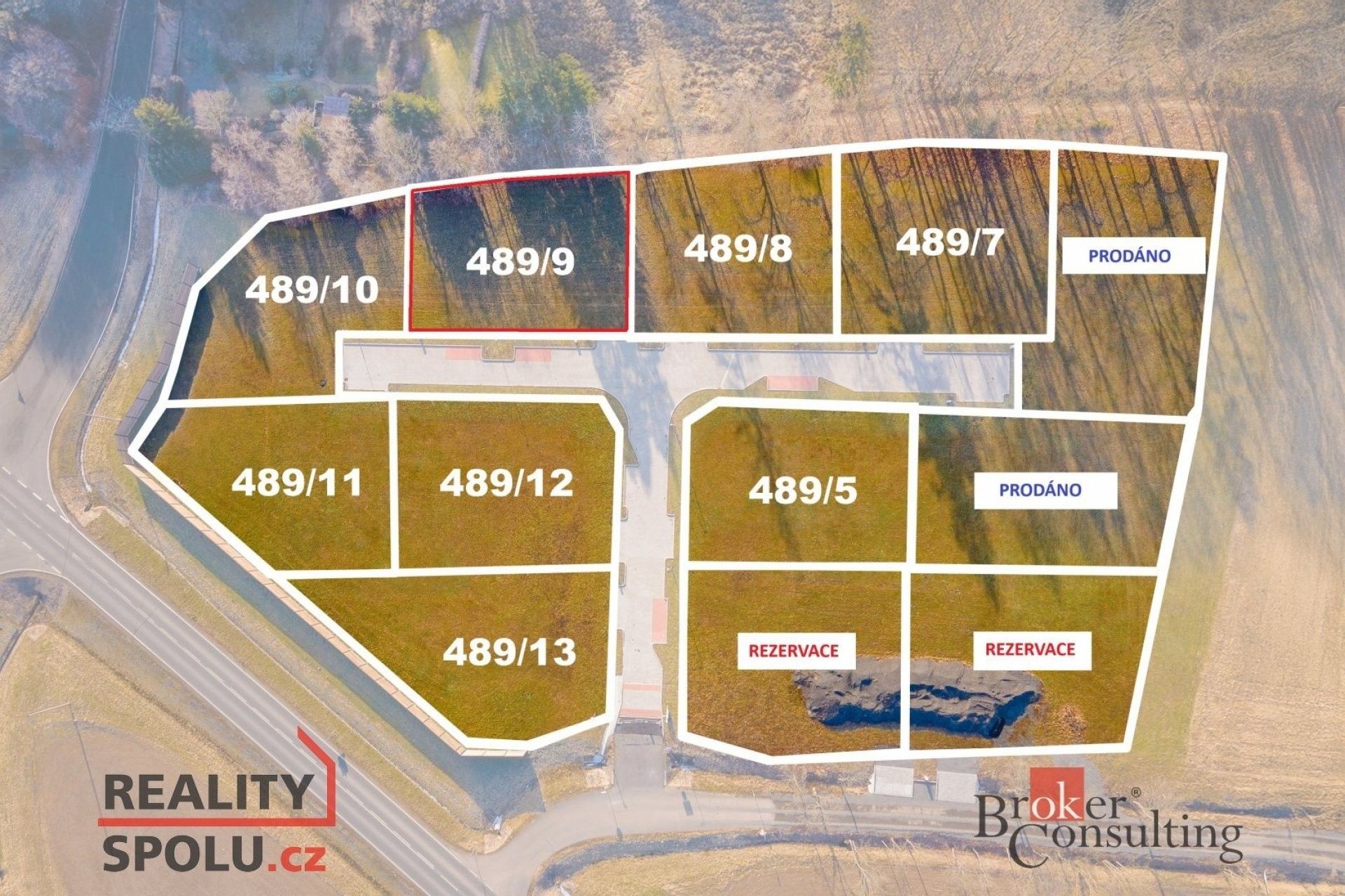 Prodej pozemek pro bydlení - Kamenný Újezd, 893 m²