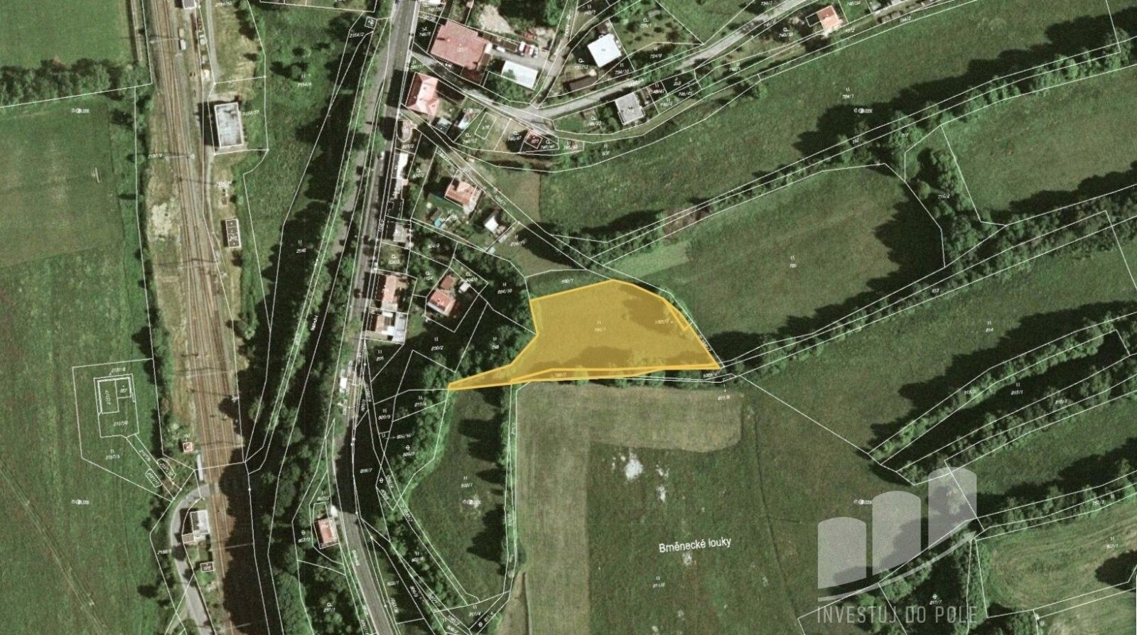 Louky, Březová nad Svitavou, 3 811 m²