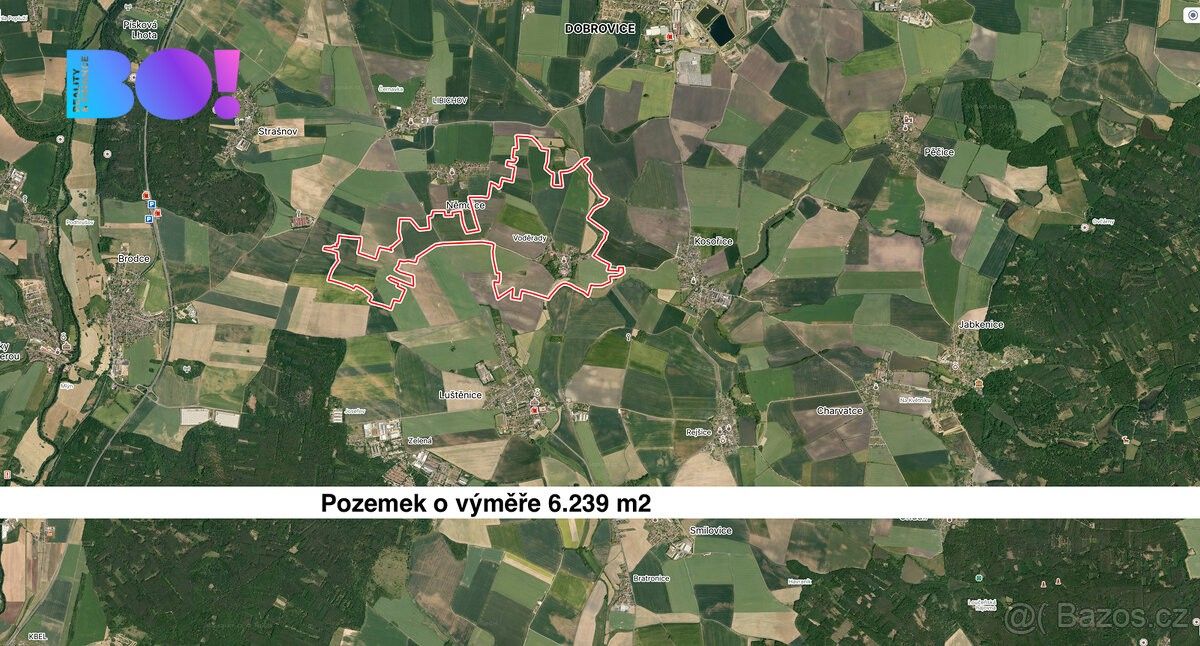 Zemědělské pozemky, Luštěnice, 294 42, 32 803 m²