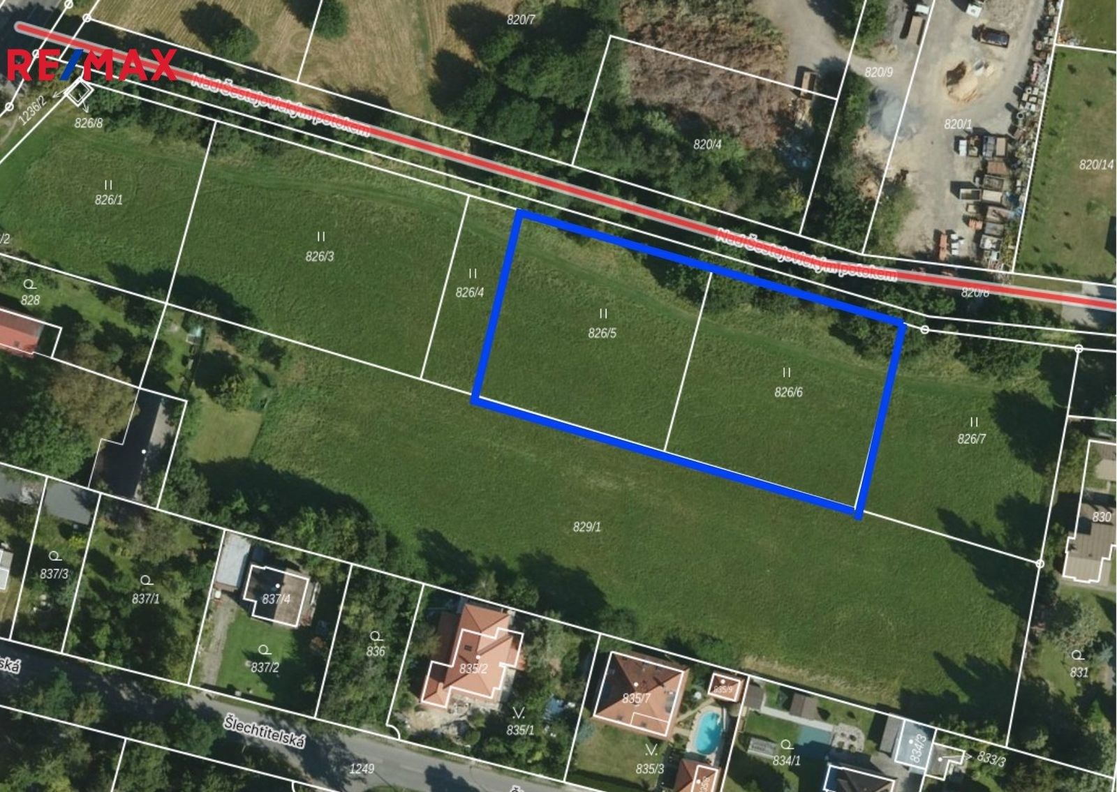 Pozemky pro bydlení, Nad Šestajovickým potokem, Praha, 2 514 m²