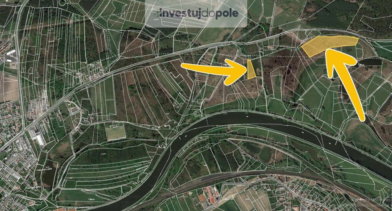 Prodej rybník - Týnec nad Labem, 23 017 m²
