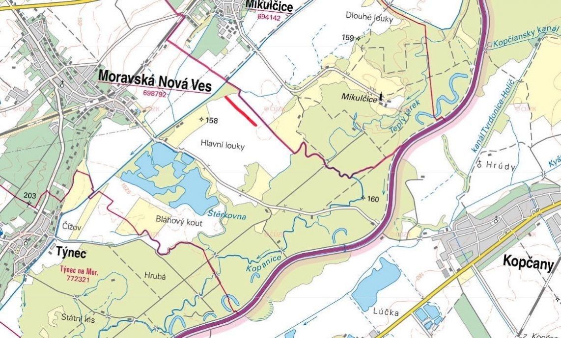 Prodej zemědělský pozemek - Moravská Nová Ves, 691 55