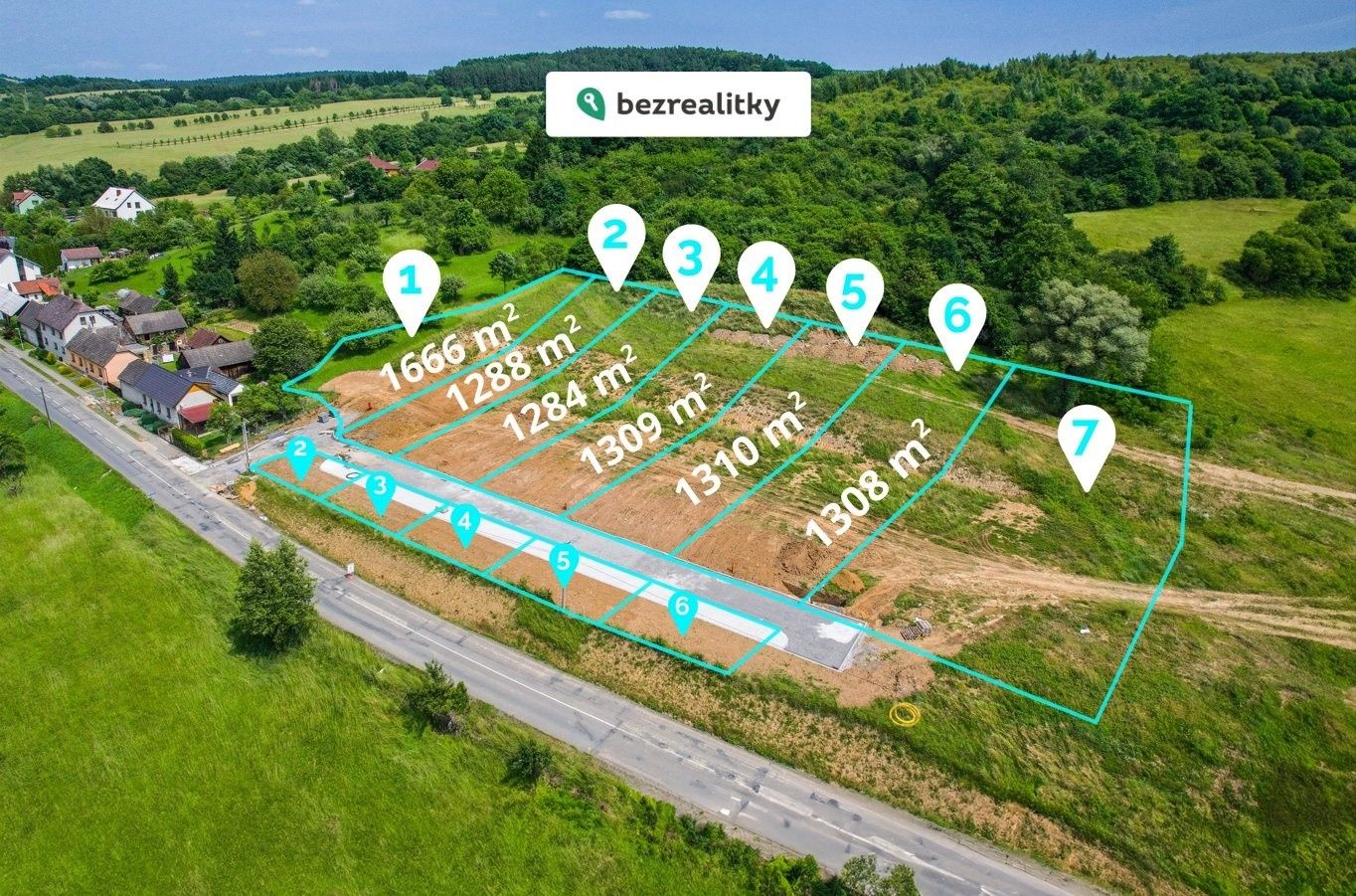 Pozemky pro bydlení, Ludkovice, 1 310 m²