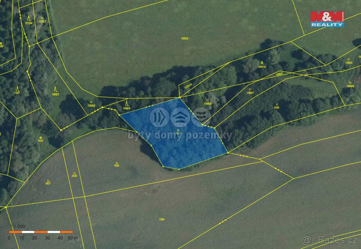 Prodej zemědělský pozemek - Březůvky, 763 45, 1 280 m²