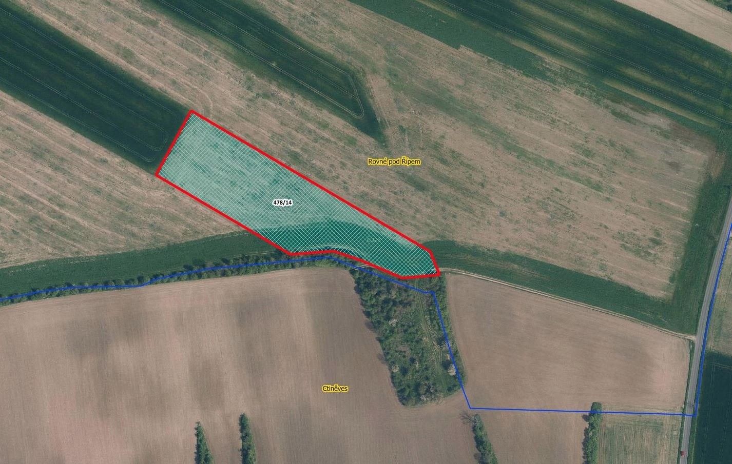 Zemědělské pozemky, Rovné, Krabčice, 6 319 m²