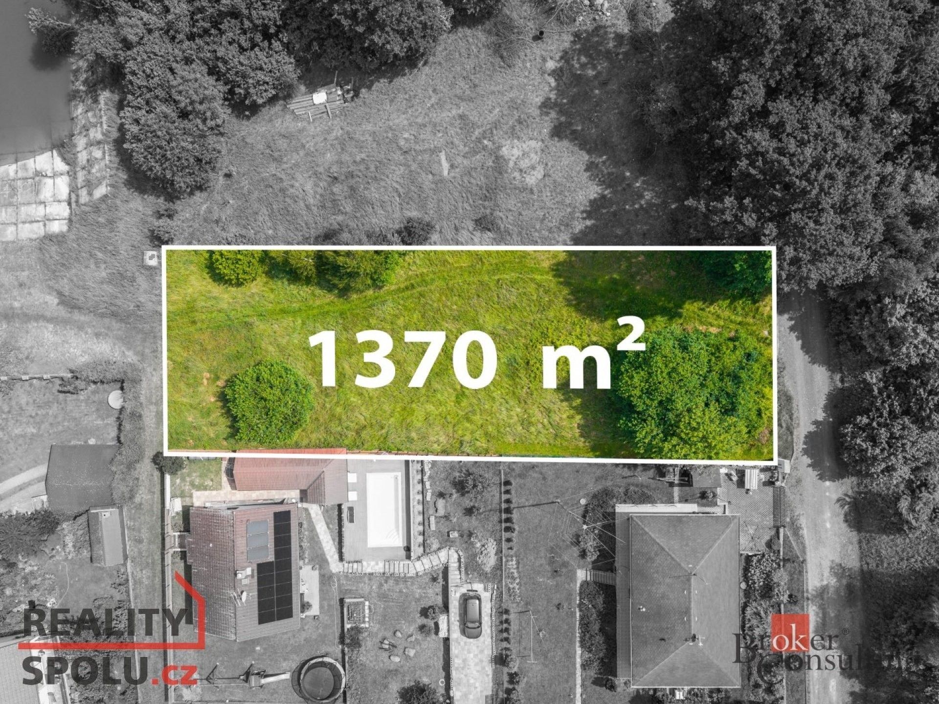 Prodej pozemek pro bydlení - Mrač, 1 370 m²