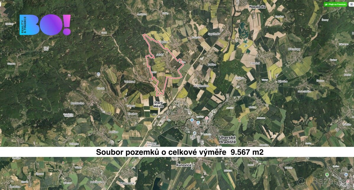 Zemědělské pozemky, Jalubí, 687 05, 9 567 m²