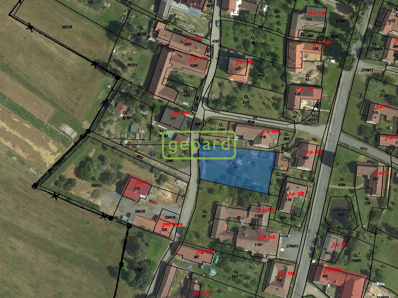 Pozemky pro bydlení, Horní Štěpánov, 1 044 m²