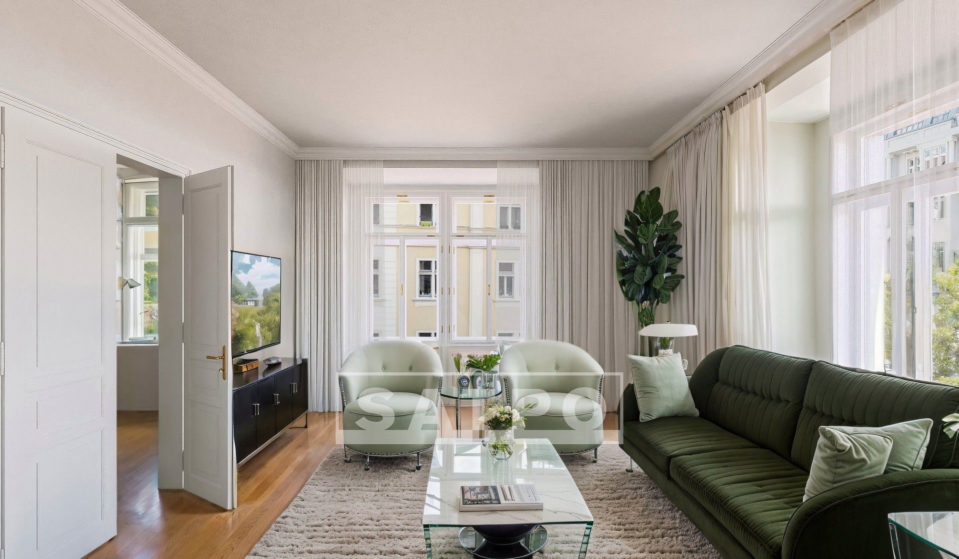 3+1, Polská, Praha, 121 m²