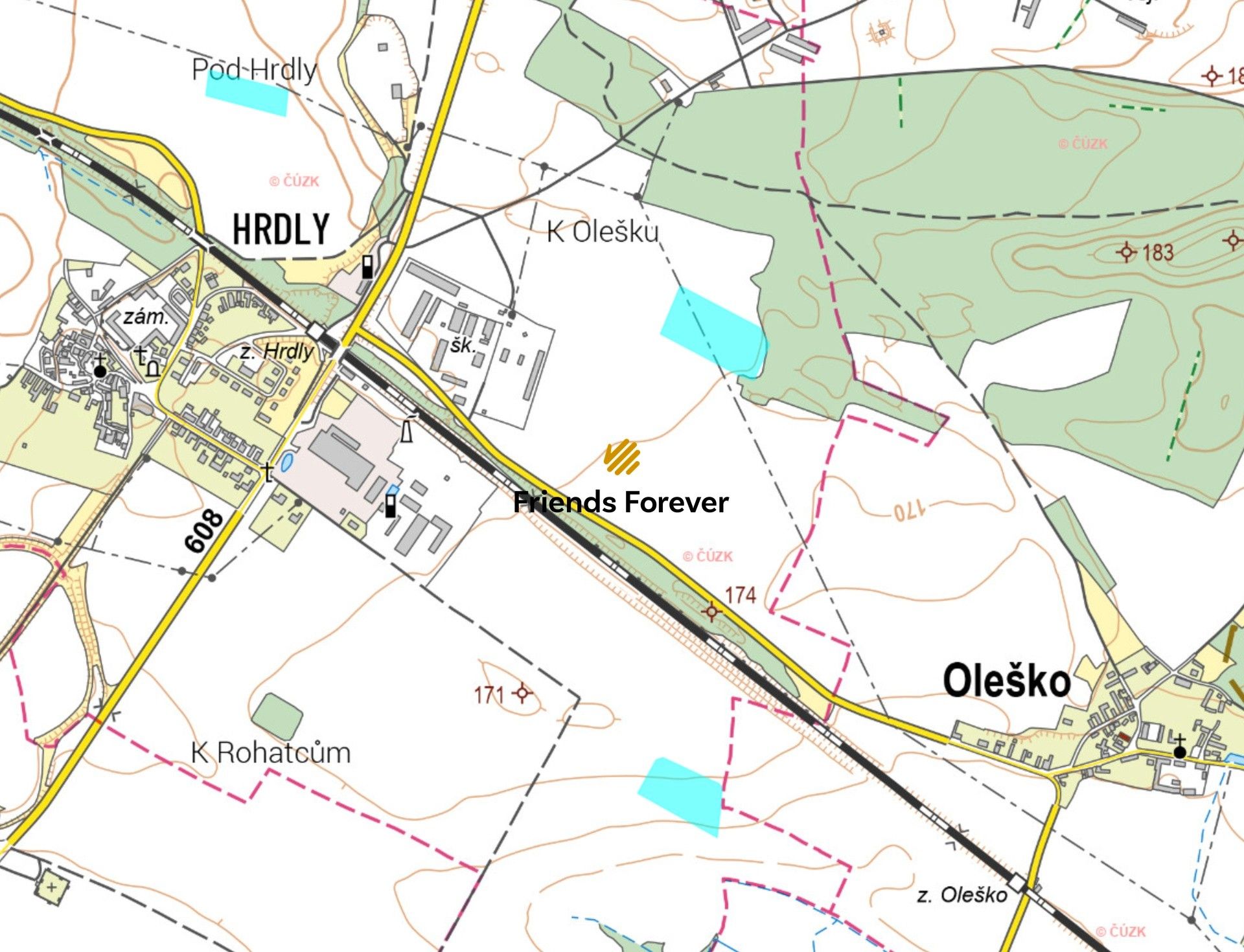 Zemědělské pozemky, Hrdly, Bohušovice nad Ohří, 37 250 m²
